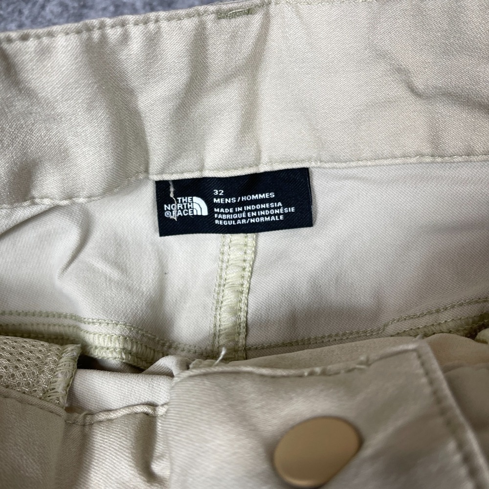 The‎ North Face Pants Mens 32 Khaki Nylon Stretch Hiking Travel Zip Pocket Tech - Picture 6 of 14